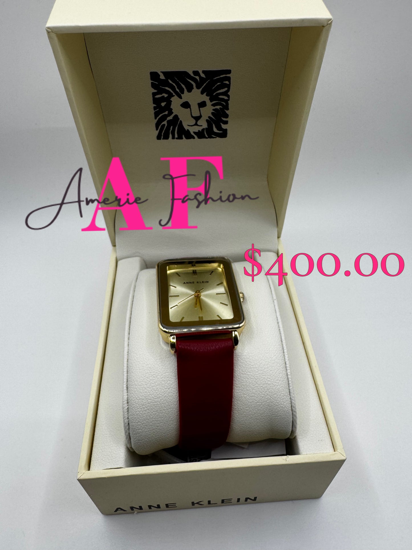 Anne Klein Red Band Watch