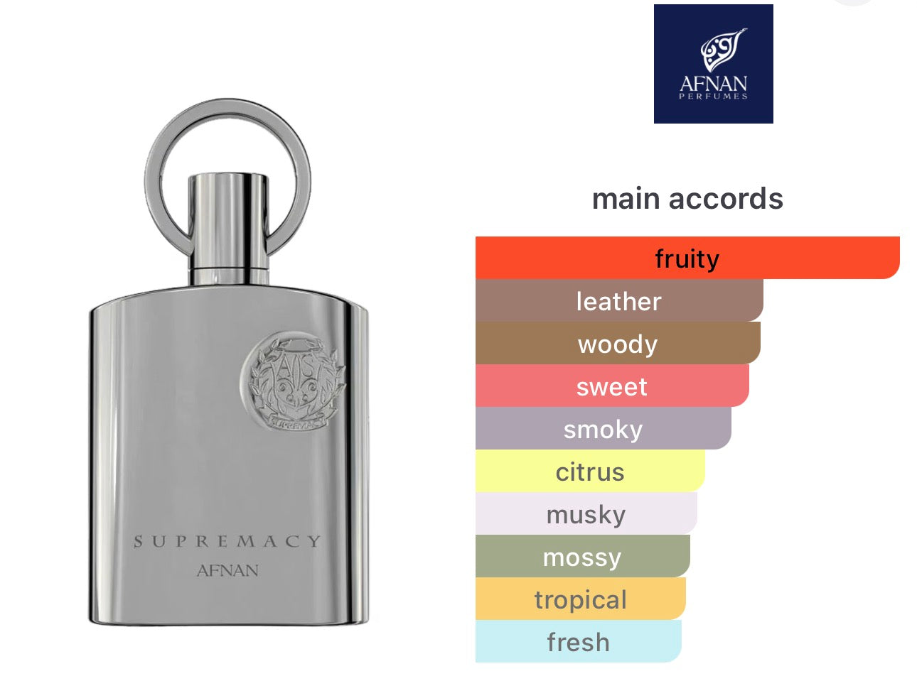 Supremacy Silver by Afnan 100ML